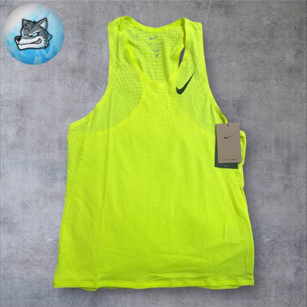 Nike AeroSwift Dri-FIT ADV Racing Running Singlet Volt Shock Size M FN4231-702
